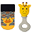 Kit Meias + Chocalho Mordedor 0114 - Imagem 1