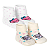 Kit 2 Pares Meia Sapatinho Bebê Recém-Nascido 0080/0081/0082 - Imagem 4
