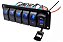 Painel 5 Botões Interruptores 12v Display 2 usb - Imagem 1