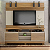 Estante Home para TV até 60 Polegadas Texas Valdemóveis Cinamomo/Off White - Imagem 2