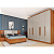 Guarda Roupa 06 portas Veneza Cinamomo/Off White Larg. 2,39m - Imagem 2