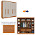 Guarda Roupa 06 portas Veneza Cinamomo/Off White Larg. 2,39m - Imagem 6