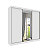 Guarda Roupa Dacar 03 portas Larg. 2,40m Neve - Imagem 1