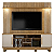 Home Plenus com Led TV até  60' Larg. 2,00m Cinamomo/Off White - Imagem 1