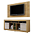 Rack com Painel de brinde Firenze para TV até 50"  Cinamomo/Off White - Imagem 1