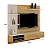 Home Suspenso Montana para TV até 60" Larg. 2,00m Cinamomo/Off White - Imagem 3