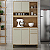 Armário de Cozinha Ametista 5 potas 1 gaveta Cinamomo/Off White - Imagem 2