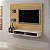 Painel Hades para TV até 46" Larg. 1,45m Cinamomo/Off White - Imagem 2