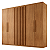 Guarda Roupa Cairo 100% MDF 06 portas Larg. 1,80m Nature - Imagem 1