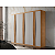 Guarda Roupa Grécia 100%MDF 06 portas Larg. 1,80m Naturale/Off White - Imagem 2
