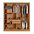 Guarda Roupa Grécia 100%MDF 06 portas Larg. 1,80m Naturale - Imagem 3