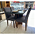 Mesa Berlim 1,20m com 4 cadeiras 100% MDF Grafite/Imbuia - Imagem 4