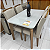 Mesa Londrina 1,20m 100% MDF com 4 cadeiras OFF White/Imbuia - Imagem 2