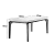 Mesa Londrina 1,20m 100% MDF com 4 cadeiras OFF White/Imbuia - Imagem 5