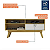 Rack Houston TV de até 50 p" Larg. 65cm Cinamomo/OFF White - Imagem 4