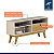 Rack Houston TV de até 50 p" Larg. 65cm OFF White/Cinamomo - Imagem 4