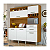 Armário de cozinha 100% MDF Smart Larg. 1,80m Freijó/Branco - Imagem 2