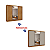 Guarda Roupa Milão 100% MDF 3 portas com Espelho Larg. 2,70m Duas cores ! - Imagem 2