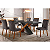 Mesa Imperatriz 6 cadeiras 100% MDF 1,80mx80cm - Imagem 1