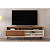Rack Bancada Flow Tv de até 70" Larg. 1,80m Freijo/OFF White - Imagem 1