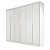 Guarda Roupa Curitiba 100% MDF Larg. 2,40m Branco - Imagem 1