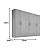 Guarda Roupa Nina 100% MDF Larg.: 2,12 Branco - Imagem 3