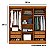 Guarda Roupa Bariloche Larg.: 1.80cm Cinamomo/OFF WHITE - Imagem 4