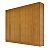 Guarda Roupa Curitiba 100% MDF Larg. 2,40m Nature - Imagem 1