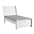 Cama Solteiro Siena Branco - Imagem 1