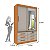 Guarda Roupa Chicago 2 PTS Deslizantes Larg. 1,33cm Cinamomo/OFF WHITE - Imagem 4