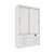 Guarda Roupa Chicago 2 PTS Deslizantes Larg. 1,33cm Neve - Imagem 1
