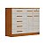Cômoda Petrus 100% MDF Larg.: 1.48 - Nature/OFF WHITE - Imagem 1