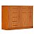 Cômoda Petrus 100% MDF Larg.: 1.48 - Nature - Imagem 1