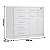 Cômoda Petrus 100% MDF Larg.: 1.48 - Bianchi Branco - Imagem 3