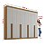 Guarda Roupa Daymond 100%MDF Cinamomo/OFF WHITE - Imagem 3