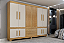Guarda Roupa Bem Te Vi Larg.: 1.85 Cinamomo/OFF WHITE - Imagem 1