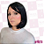 Wig Lana Fibra Orgânica Lisa Com Franja 35cm - Imagem 11