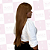 Wig Ayla Fibra Orgânica Lisa Com Franja 60cm - Imagem 2