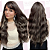 Wig Yasmin Fibra Orgânica Ondulada Com Franja 60cm - Imagem 3
