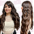 Wig Yasmin Fibra Orgânica Ondulada Com Franja 60cm - Imagem 7