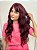 Wig Yasmin Fibra Orgânica Ondulada Com Franja 60cm - Imagem 1