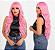Wig Yasmin Fibra Orgânica Ondulada Com Franja 60cm - Imagem 6