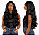 Wig Yasmin Fibra Orgânica Ondulada Com Franja 60cm - Imagem 3