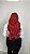 Wig Yasmin Fibra Orgânica Ondulada Com Franja 60cm - Imagem 5