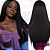 Wig Kayla Fibra Orgânica Lisa Sem Franja 60cm - Imagem 5