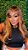Wig Sol Ondulada Com Franja 50cm - Imagem 4