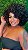 Wig Afro Cacheada Fibra Orgânica Fumi - Imagem 4
