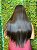 Wig Lisa Longa 65cm Bio Fibra Orgânica Bruna Sem Franja - Imagem 8