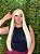 Wig Lisa Longa 65cm Bio Fibra Orgânica Stefane Com Franja - Imagem 1