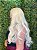 Wig Ondulada Longa 65cm Bio Fibra Orgânica Raquel Com Franja - Imagem 8